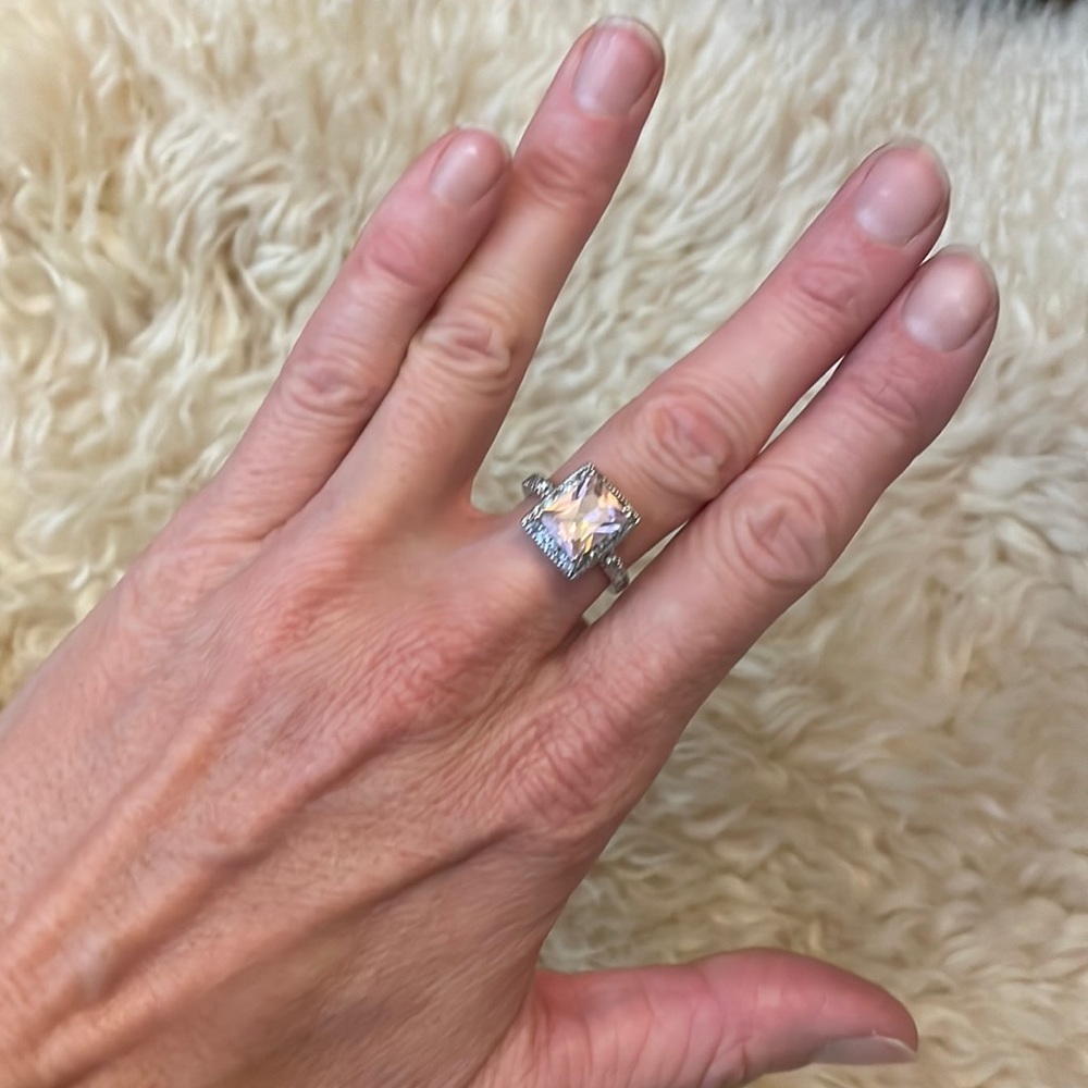 Pink sapphire ring size 7